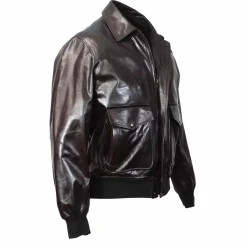 Giacca Bomber Leo Da Uomo Fatta A Mano In Pelle Marrone