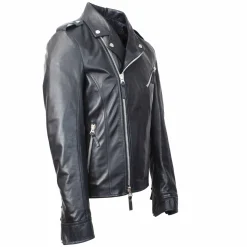 Giacca Riders Hakan Da Uomo Fatta A Mano In Pelle Nera
