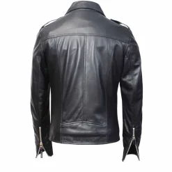 Giacca Riders Hakan Da Uomo Fatta A Mano In Pelle Nera