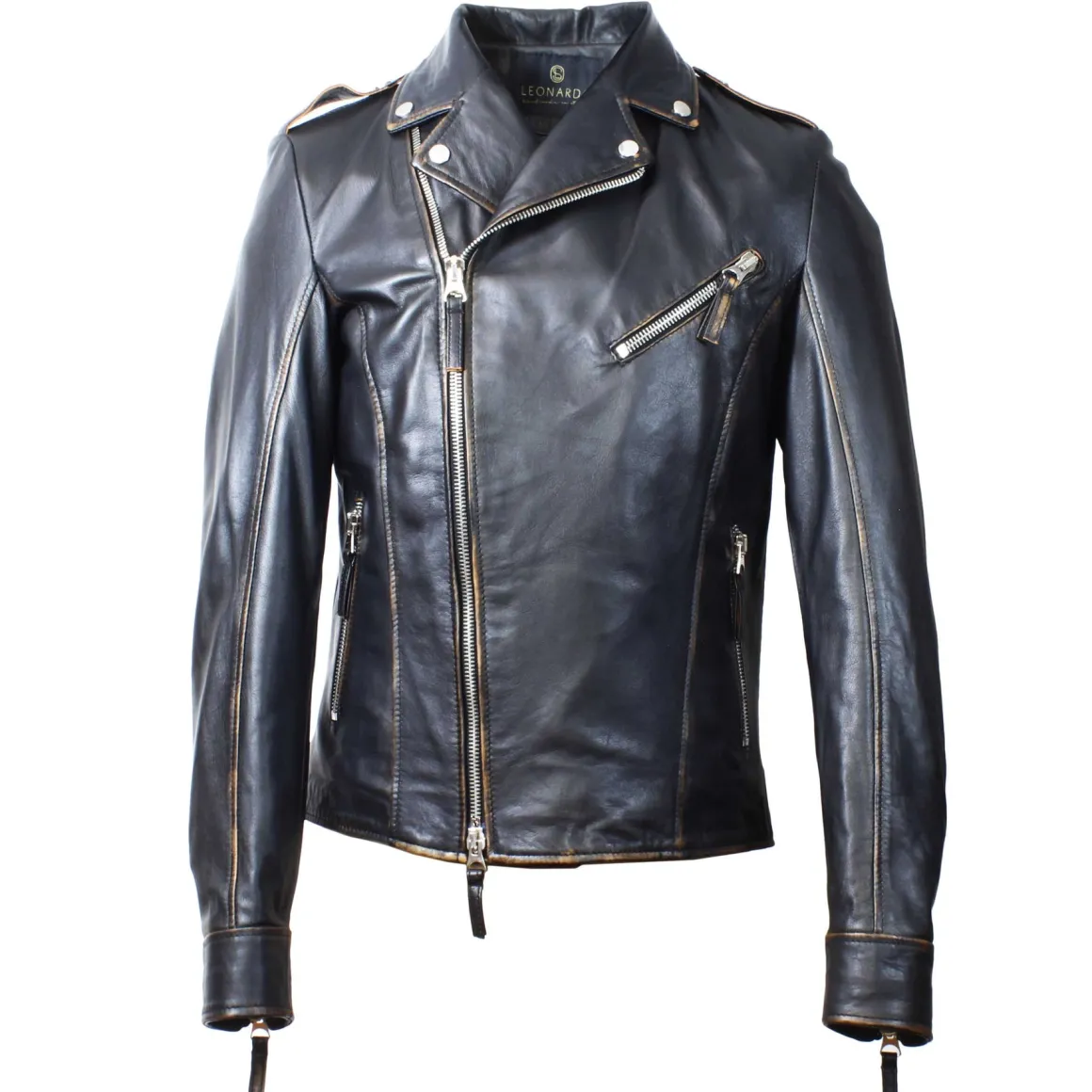 Giacca Riders Hakan Vintage Da Uomo Fatta A Mano In Pelle Nera
