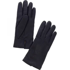 Guanti Classici Da Donna Fatti A Mano In Nappa Blu Scuro