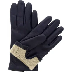 Guanti Classici Da Donna Fatti A Mano In Nappa Blu Scuro