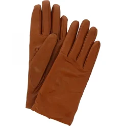 Guanti Classici Da Donna Fatti A Mano In Nappa Marrone Foderati In Cashmere