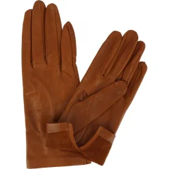 Guanti Classici Da Donna In Nappa Marrone Fatti A Mano