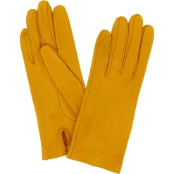 Guanti Classici Da Donna Fatti A Mano In Nappa Giallo Ocra