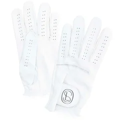 Guanti Da Golf In Vera Pelle Colore Bianco