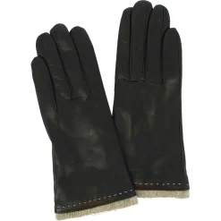 Guanti Decorati Da Donna Fatti A Mano In Nappa Nera