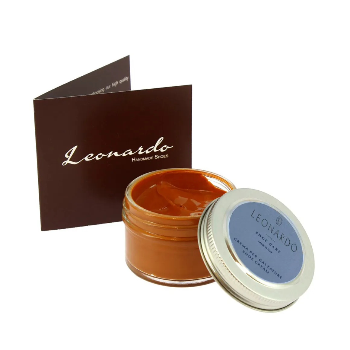 Lucido Da Scarpe Colore Marrone Chiaro Crema Per Calzature In Pelle 50 Ml