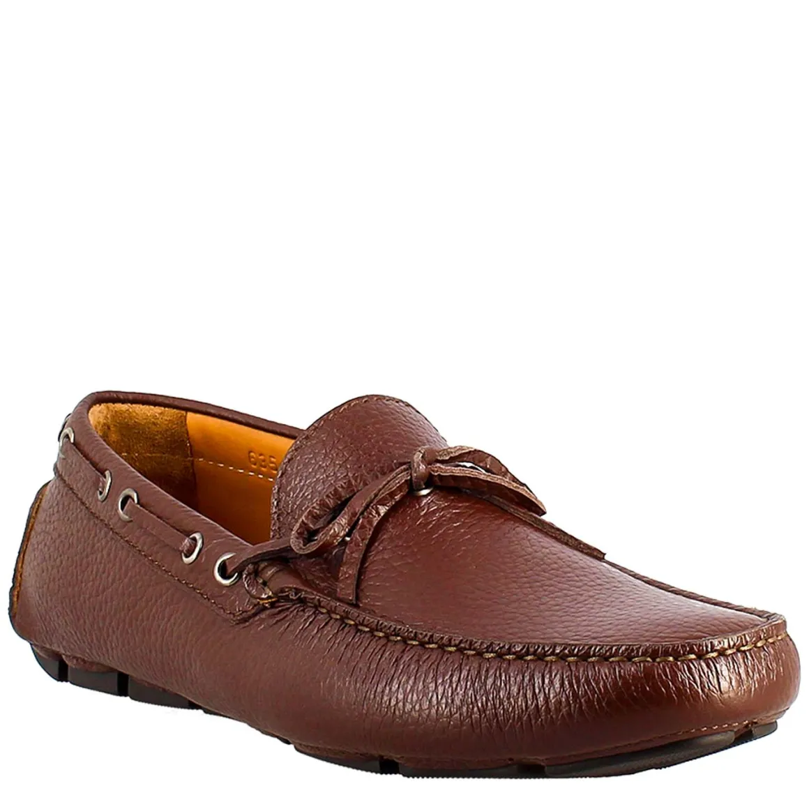 Mocassini Artigianali Carshoe Da Uomo In Pelle Color Marrone.
