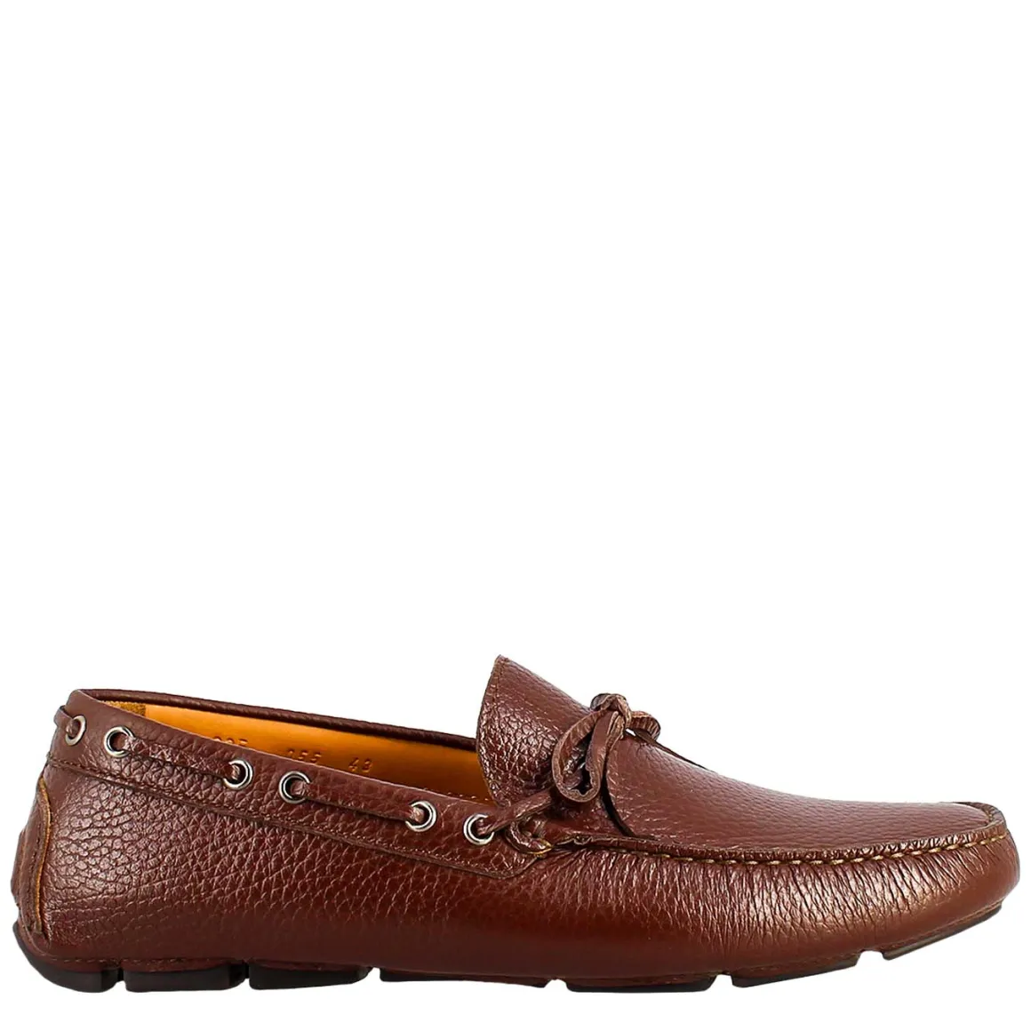 Mocassini Artigianali Carshoe Da Uomo In Pelle Color Marrone.