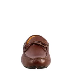 Mocassini Artigianali Carshoe Da Uomo In Pelle Color Marrone.