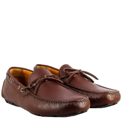 Mocassini Artigianali Carshoe Da Uomo In Pelle Color Marrone.
