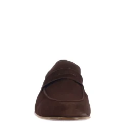 Mocassini Slip-on Da Uomo Fatti A Mano In Pelle Di Camoscio Testa Di Moro