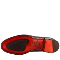 Mocassino Blu Elegante Da Uomo In Pelle Fiore