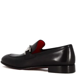 Mocassino Classico Con Morsetto Da Uomo In Pelle Colore Nero