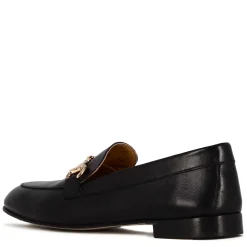 Mocassino Classico Da Donna Con Morsetto In Pelle Colore Nero