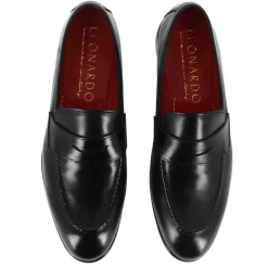Mocassino Classico Da Uomo In Pelle Colore Nero