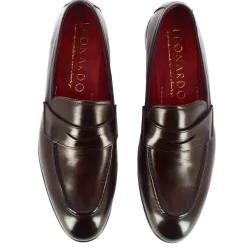 Mocassino Classico Da Uomo In Pelle Colore Marrone Scuro