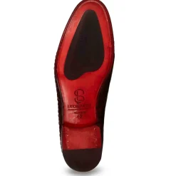 Mocassino Classico Da Uomo In Pelle Intrecciata Colore Blu