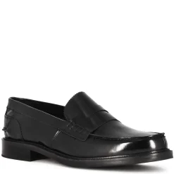 Mocassino Classico Da Uomo In Pelle Lucida Colore Nero