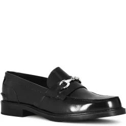 Mocassino Con Morsetto Da Uomo In Pelle Lucida Colore Nero