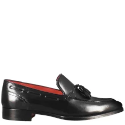 Mocassino Con Nappine Da Uomo In Colore Nero Con Punta Squadrata