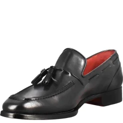 Mocassino Con Nappine Da Uomo In Colore Nero Con Punta Squadrata