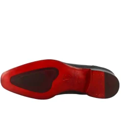 Mocassino Con Nappine Da Uomo In Colore Nero Con Punta Squadrata