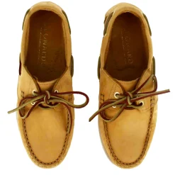 Mocassino Da Barca Da Donna In Camoscio Colore Giallo