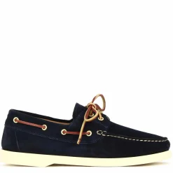 Mocassino Da Barca Da Uomo In Camoscio Colore Blu