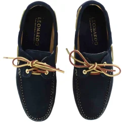 Mocassino Da Barca Da Uomo In Camoscio Colore Blu