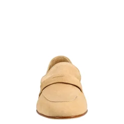 Mocassino Da Donna A Sacchetto In Camoscio Beige