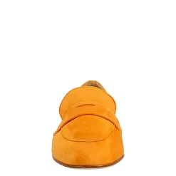 Mocassino Da Donna A Sacchetto In Camoscio Arancio