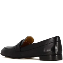 Mocassino Da Donna Classico In Pelle Colore Nero Fatti A Mano