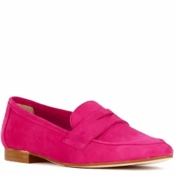 Mocassino Da Donna Classico In Pelle Scamosciata Colore Rosa