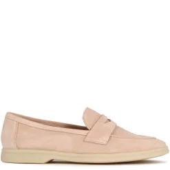 Mocassino Da Donna Classico In Pelle Scamosciata Colore Rosa