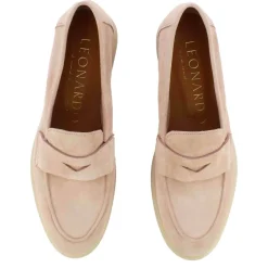 Mocassino Da Donna Classico In Pelle Scamosciata Colore Rosa