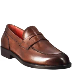 Mocassino Da Donna Con Bocca Di Leone In Pelle Marrone