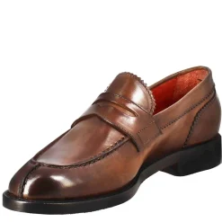 Mocassino Da Donna Con Bocca Di Leone In Pelle Marrone
