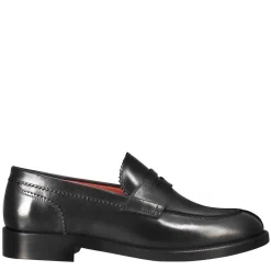 Mocassino Da Donna Con Bocca Di Leone In Pelle Nero