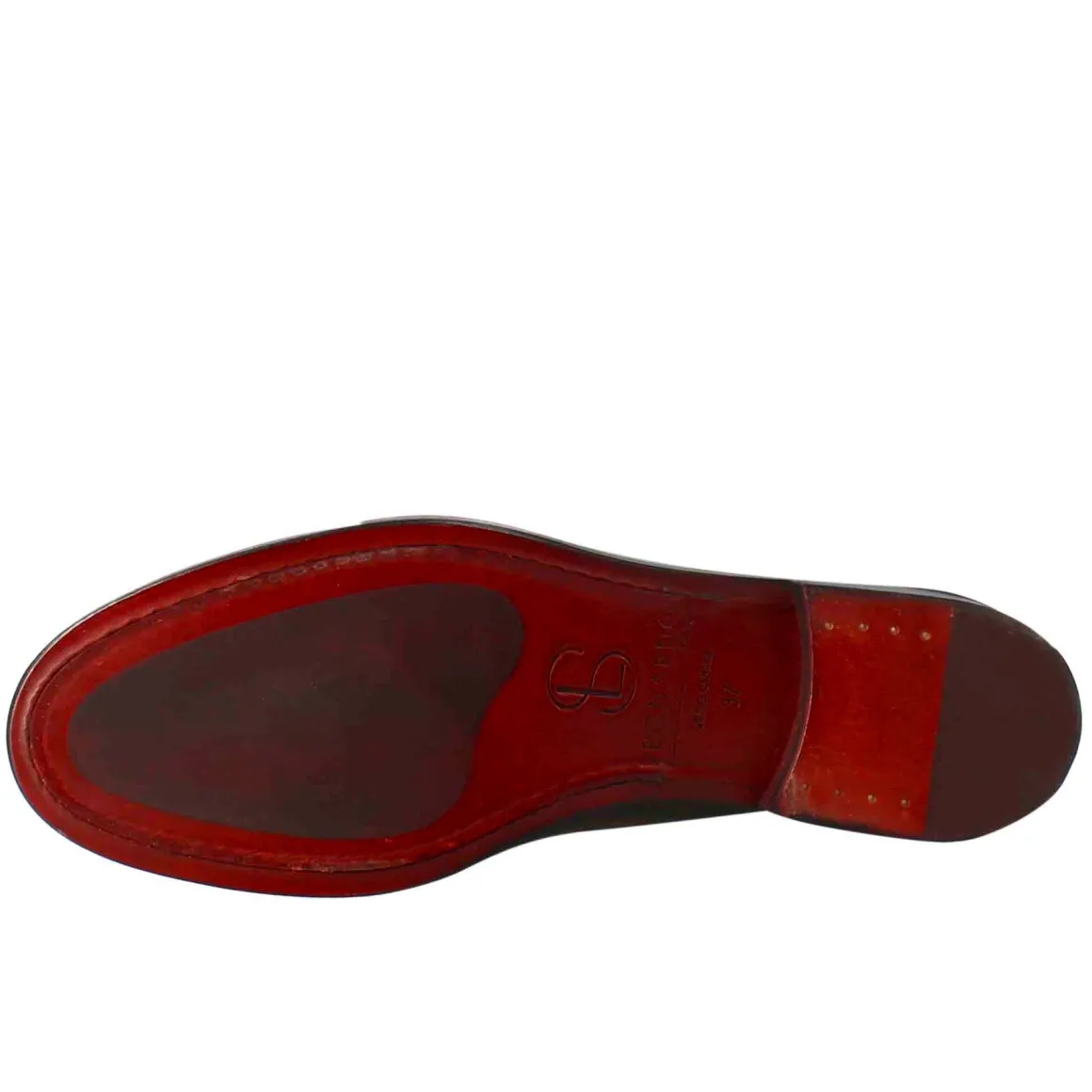 Mocassino Da Donna Con Bocca Di Leone In Pelle Nero
