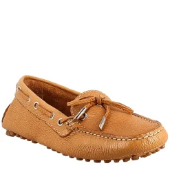 Mocassino Da Donna Con Lacci In Pelle Marrone