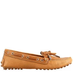 Mocassino Da Donna Con Lacci In Pelle Marrone