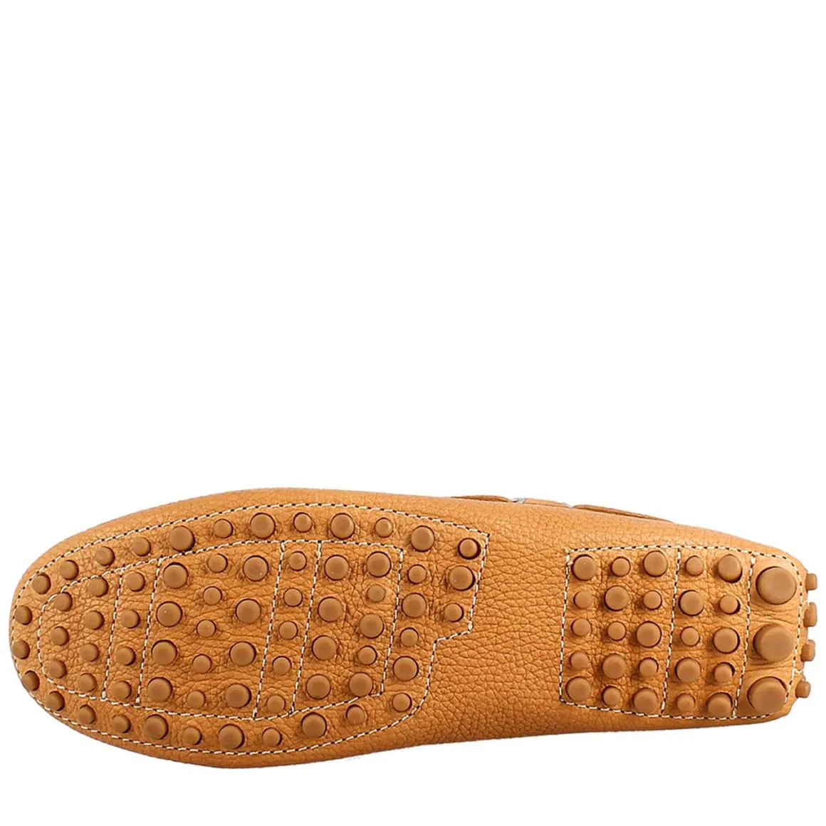 Mocassino Da Donna Con Lacci In Pelle Marrone
