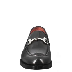 Mocassino Da Donna In Pelle Colore Nero Con Fibbia