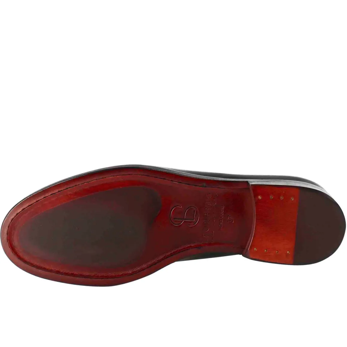 Mocassino Da Donna In Pelle Colore Nero Con Fibbia