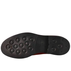 Mocassino Da Donna Paupa In Pelle Lavata Colore Rosso