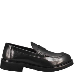 Mocassino Da Donna Paupa In Pelle Lavata Colore Nero