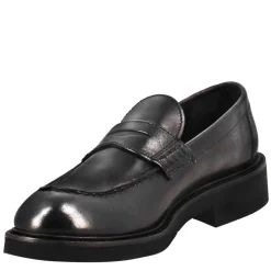 Mocassino Da Donna Paupa In Pelle Lavata Colore Nero
