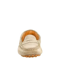 Mocassino Da Donna Tubolare In Pelle Grigio